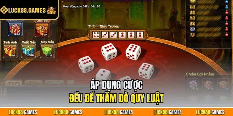 Áp dụng cược đều để thăm dò quy luật