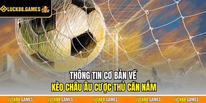 Thông tin cơ bản về kèo châu Âu cược thủ cần nắm